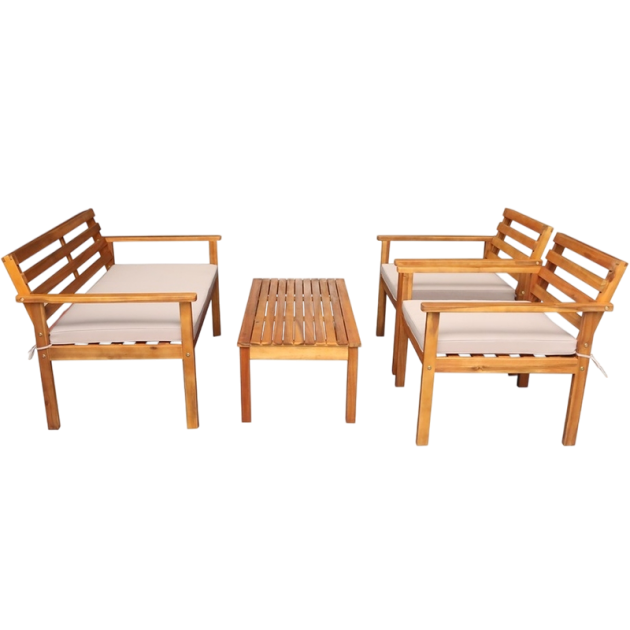 Набор садовой мебели из акации, 4 предмета, TP6015.0.2